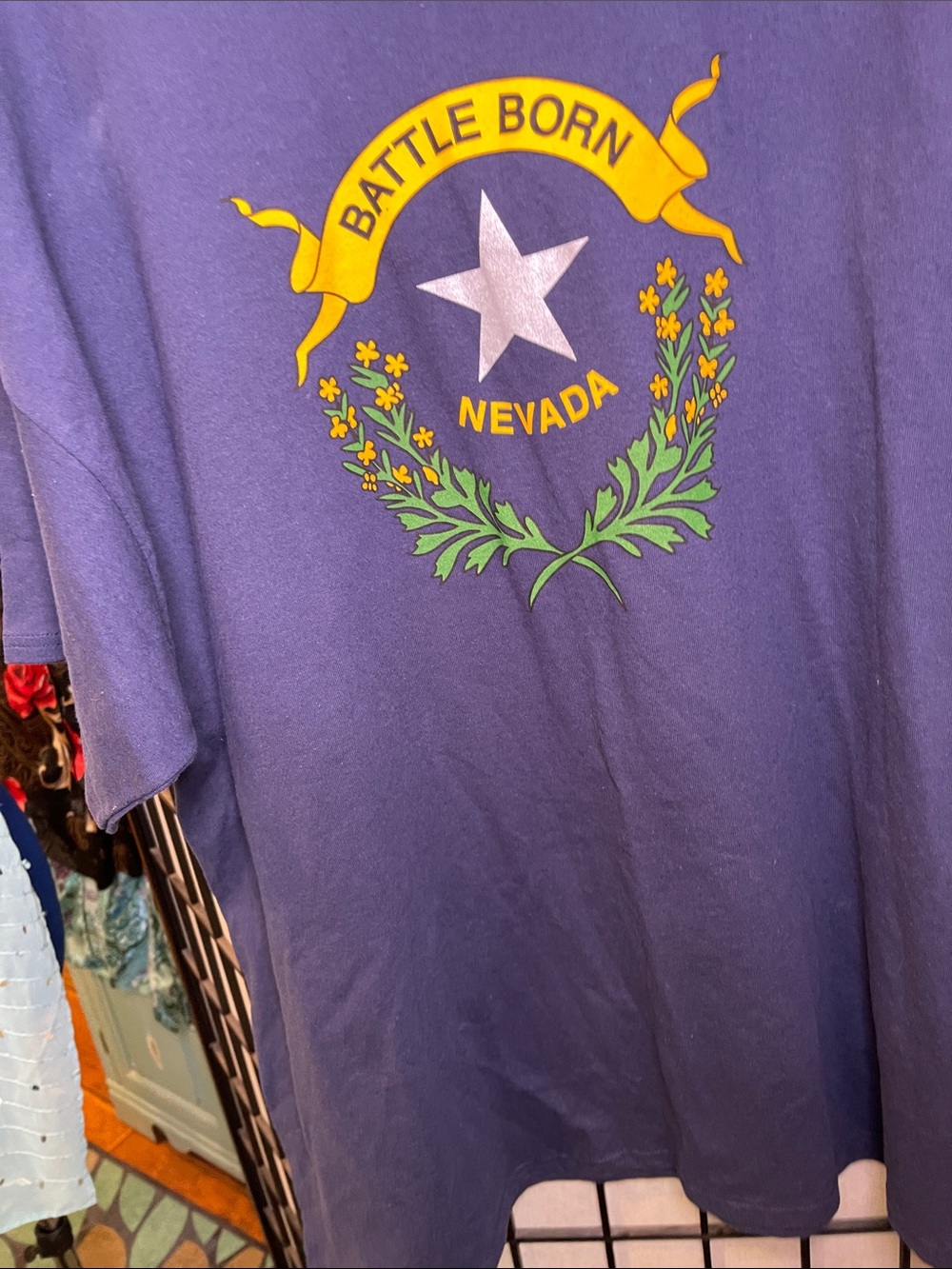 Port & Company  "BATTLE BORN NEVADA" Logo with SILVER STAR. University of Nevada
